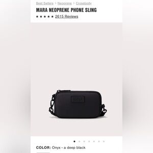Dagne Dover Onyx Neoprene Phone Sling